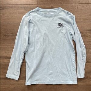Nautica boys long sleeve shirt. Blue. Size L 14/16
